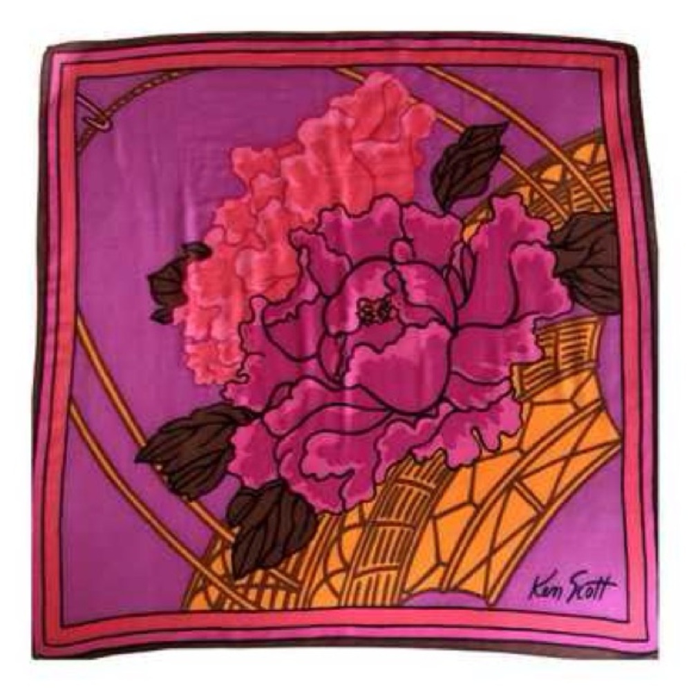 Rare vintage Ken Scott scarf